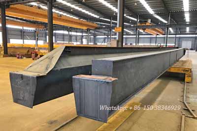 Main girders of 5 ton overhead cranes for Serbia under construction.