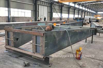 Supporting legs of of Serbia 10 ton gantry crane projects underconstruction