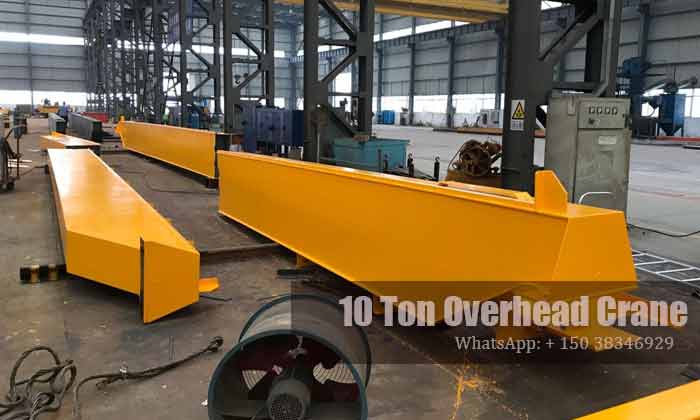 10 ton double girder overhead crane for sale Bangladesh- double girders divided into four sections 