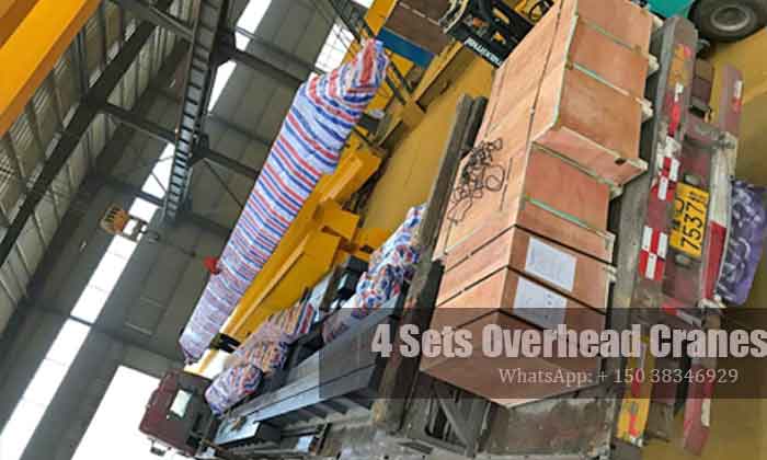 single girder overhead crane for sale Uganda- double girders divided into four sections