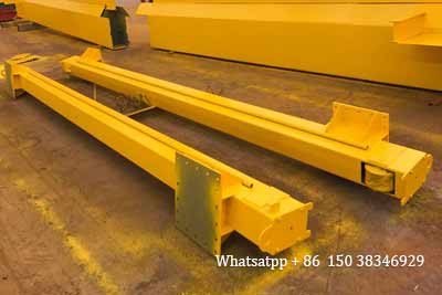 Ground beams painted for 8 ton gantry crane Saudi Arabia project
