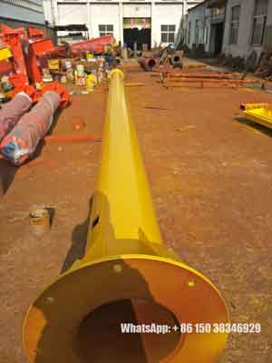 Supporting colum and pillar of the 2 ton floor mounted chain hoist jib crane for Oman