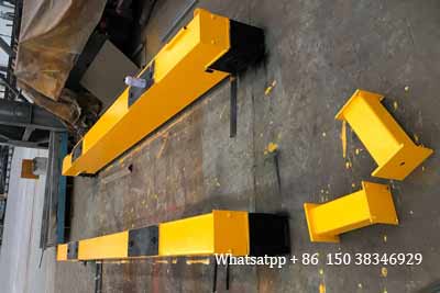 End carriages or end beams of 10 ton overhead crane Bangladesh project