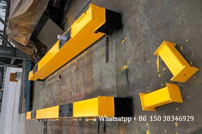 End carriages or end beams of 10 ton overhead crane Bangladesh project