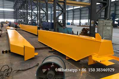 Main girder painted of 10 ton overhead crane for sale Bangladesh