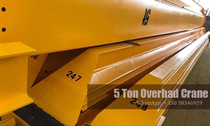 single girder overhead crane for sale Albania- double girders divided into four sections