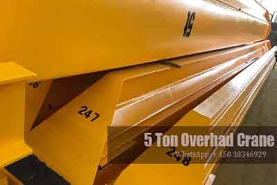 5 Ton Single Girder Overhead Crane for Sale Albania Good Price