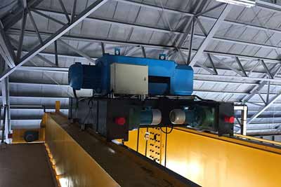 LH type double girder overhead crane with hoist trolley