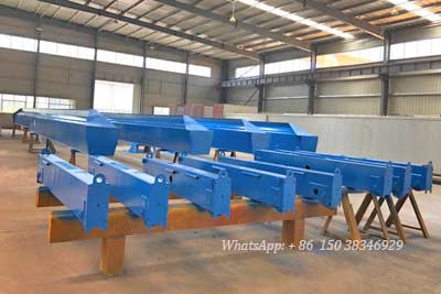 Main girder painted of 10 ton top running single girder crane for sale Venezuela