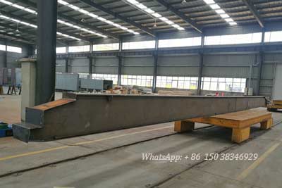 Manufacturing of main girder for 3.2 ton single beam overhead cane for sale France