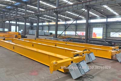 4 sets of 5 ton single beam overhead cranes paited for sale project good price. 