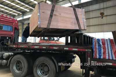 Electric hoists and parts of the 5 ton & 20 ton overhead beam cranes for delivery to Haiti