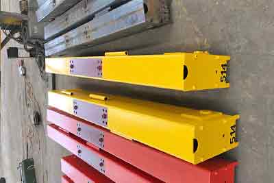 Main girder painted of 10 ton overhead crane for sale Uganda