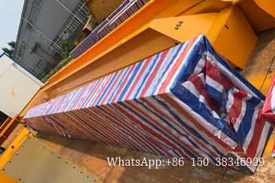 Main girder of 5 ton and 20 ton bridge crane packed  for delivery 