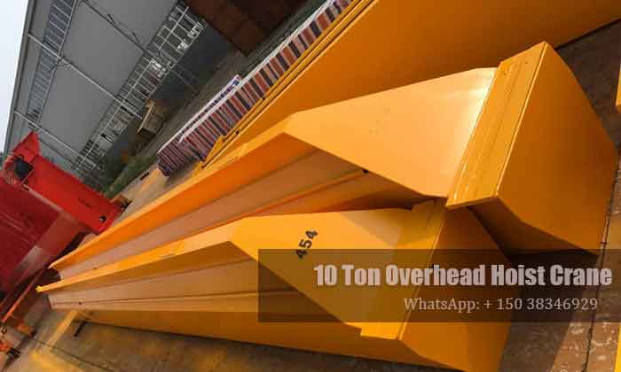 10 ton double girder overhead crane for sale Uganda- double girders divided into four sections 