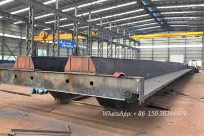 35.5 m span main girder of 7.5 ton double girder bridge crane for sale Pakistan