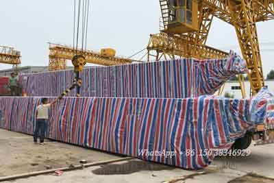 35.05 long main girder of 7.5 ton overhead bridge crane for delivery to Pakistan