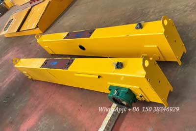 End carriages of 10 ton single girder overhead brige crane for sale Jamaica