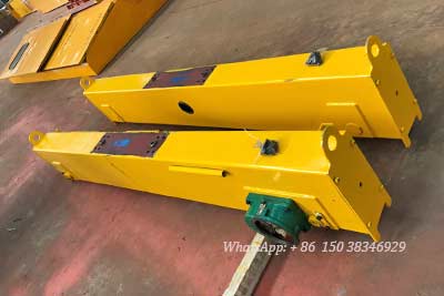 End carriages of 10 ton single girder overhead brige crane for sale Jamaica