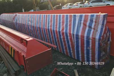 Main girder packed for Jamaica 10 ton overhead bridge crane project