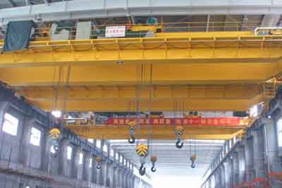 Double trolley overhead crane 10 ton sample project 