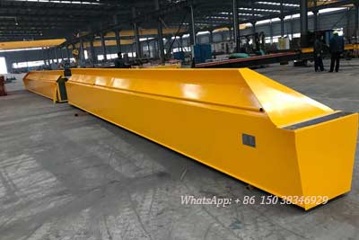 Main girder painted of 7.5 ton overhead crane for sale Iraq, 