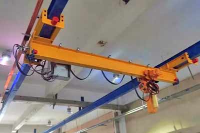  Underhung crane with economical electric chain hoist 