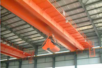 Clamshell grab bucket overhead crane 10 ton sample picture