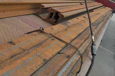 Crane rails for the 20 ton overhead crane project