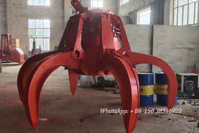 Overhead crane grab bucket for Algerial client