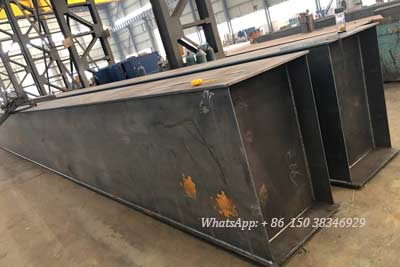 Main girder underconstruction of 41 ton gantry crane Main girder painted of 10 ton overhead crane for sale Uganda