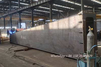 Main steel structure of the 41 ton rail mounted gantry crane for Uzbekistan project