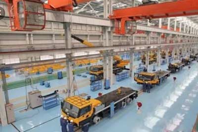 customized overhead crane for truck production line 