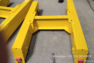 Trolley frame of 16 ton electric wire rope hoist for sale Paraguay