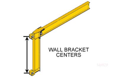 cantilever of wall mounted jib crane 