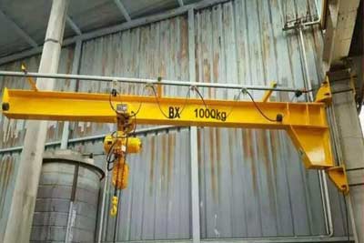 Mounted on the wall column jib crane 