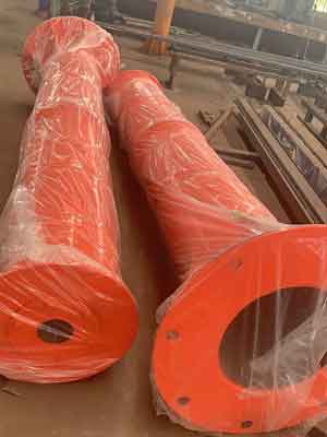 Details of 3 ton column mounted jib crane - steel columns