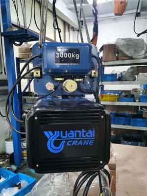 3 ton jib hoist, light weighted electric chain hoist from Yuantai Crane, a Chinese hoist and crane supplier