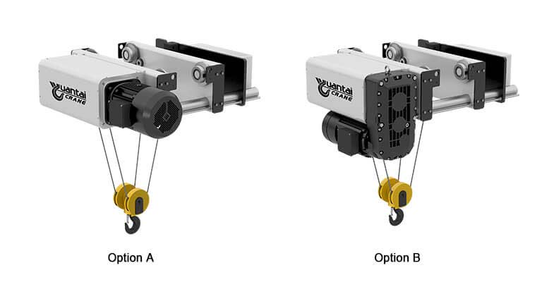 More options of single girder crane hoist 