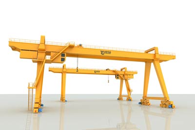 hook gantry crane design drawing 3 D 