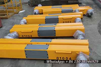 Painted end carriages and driving units for overhead crane projects for Hongkong