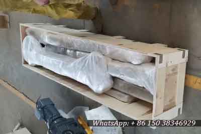 Rolling portable gantry crane packed for delivery to Hongkong, China