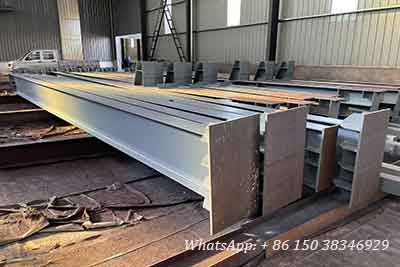 Crane rail supporting columns for 7.5 ton bridge cranes 