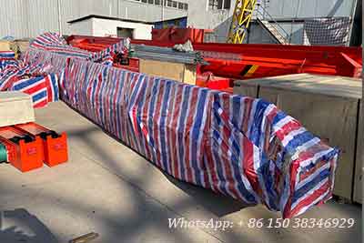 Main girder packed of 7.5 ton overhead crane for sale Côte d'Ivoire