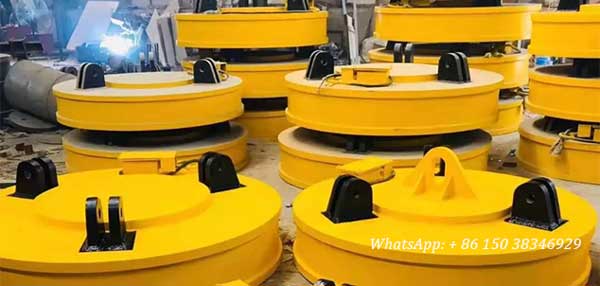 round magnet for overhead crane and gantry crane 