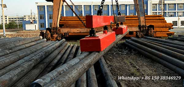 round steel handling overhead crane magnet