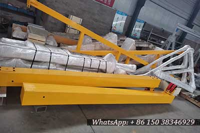 Main steel strucutre of portable gantry crane 10 ton Canada project