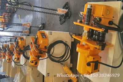 Electric motorized travelling electric chain hoist trolley for sale USA