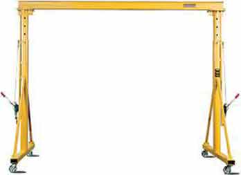 >Adjustable (Telescoping) Gantry Crane System- light duty gantry crane type