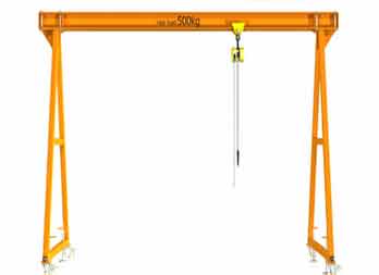 portable small gantry crane - light duty gantry crane type